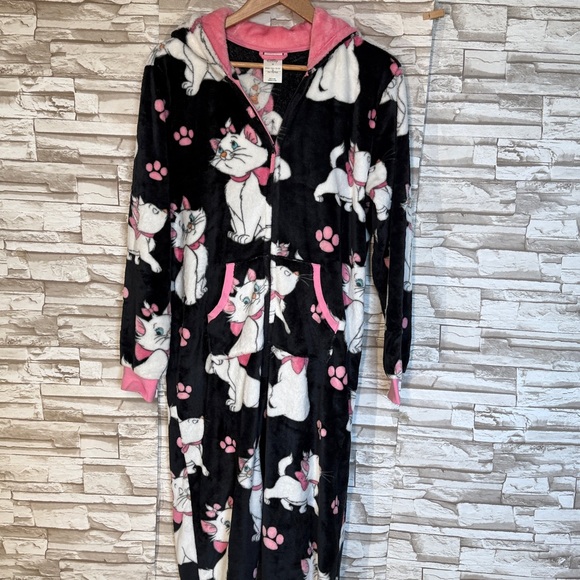 DISNEY Cat Print Hooded Onesie Pajamas - Picture 4 of 13